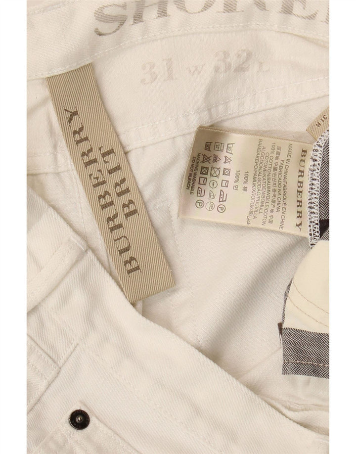 Burberry Mens Slim Jeans W31 L28 White Cotton