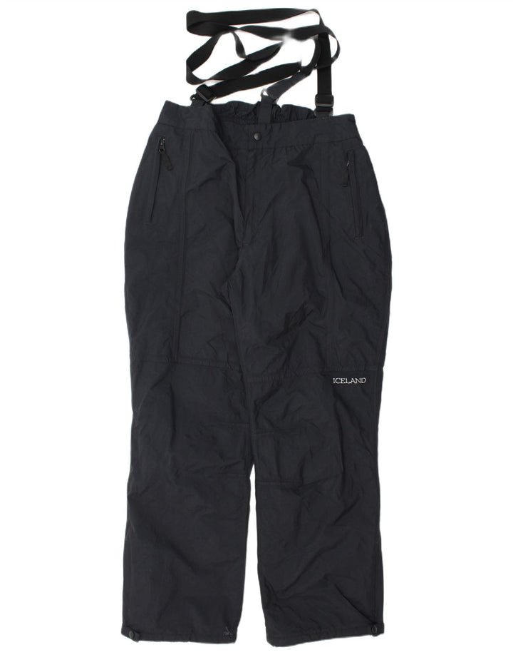 Iceland Mens Dungarees Ski Trousers XL  Black Nylon