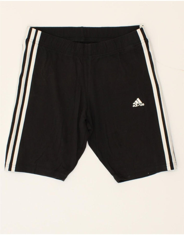ADIDAS Womens Sport Shorts UK 12/14 Medium  Black Vintage Adidas and Second-Hand Adidas from Messina Hembry 