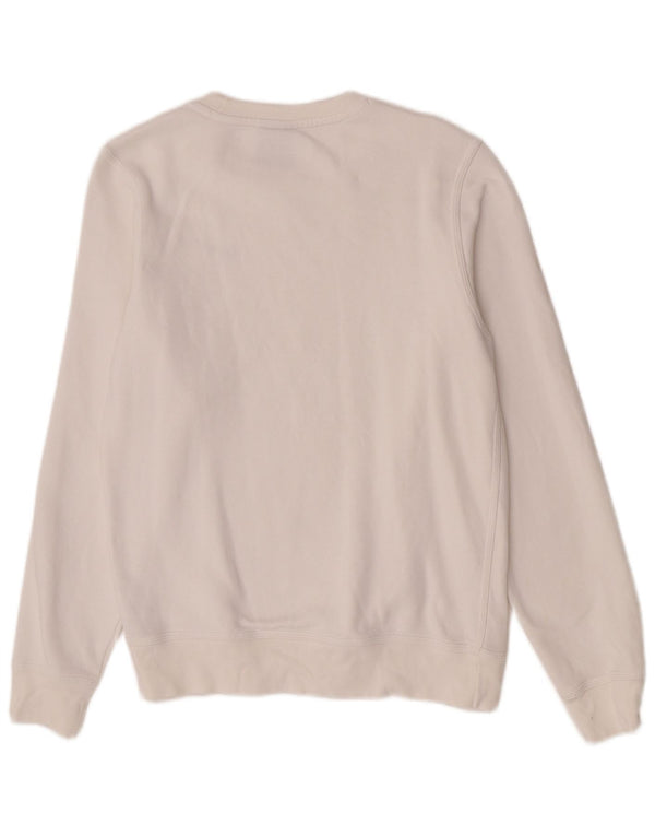Nike Womens Sweatshirt Jumper UK 10 Small White Cotton