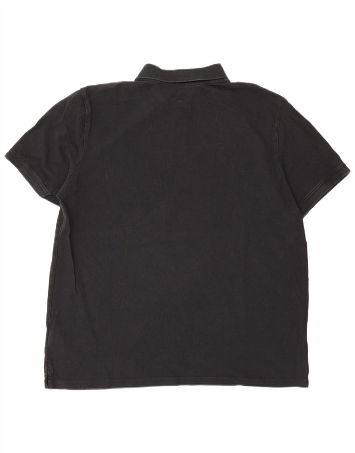 Timberland Mens Regular Fit Polo Shirt XL Black Cotton
