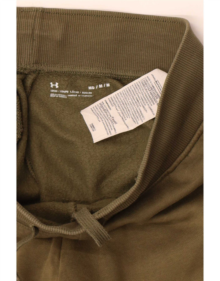Under Armour Mens Tracksuit Trousers Joggers Medium Khaki Cotton