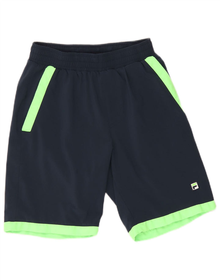 Fila Mens Sport Shorts Medium  Navy Blue Colourblock Polyester