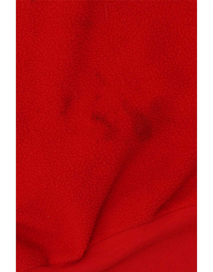 Daniel Hechter Mens Zip Neck Fleece Jumper XL Red
