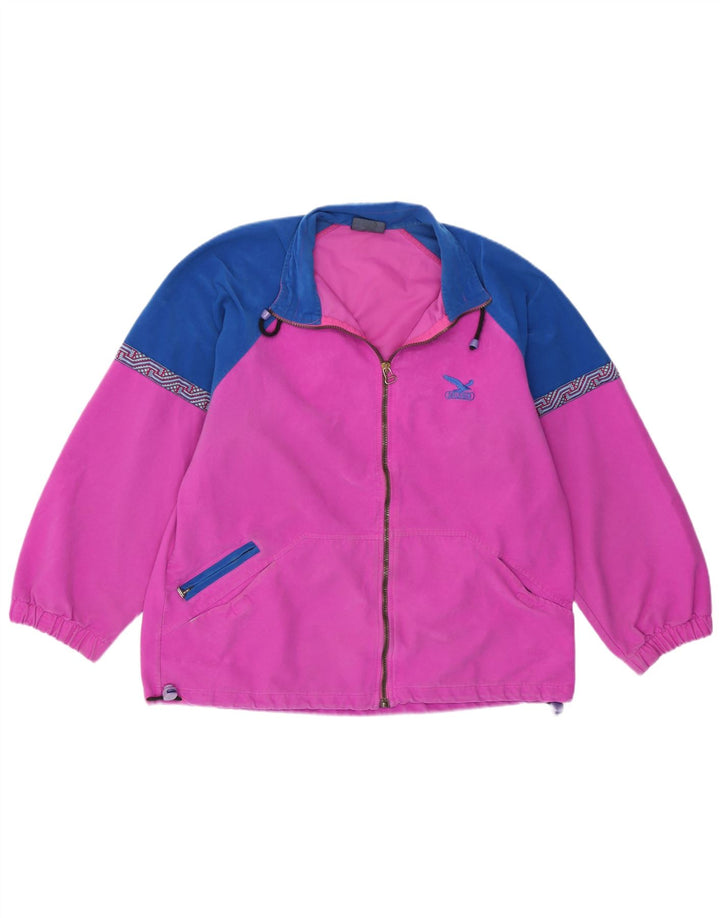 SALEWA Womens Tracksuit Top Jacket UK 16 Large Pink Colourblock