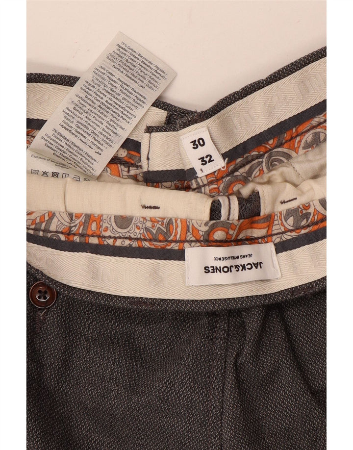 Jack & Jones Mens Slim Chino Trousers W30 L32 Grey