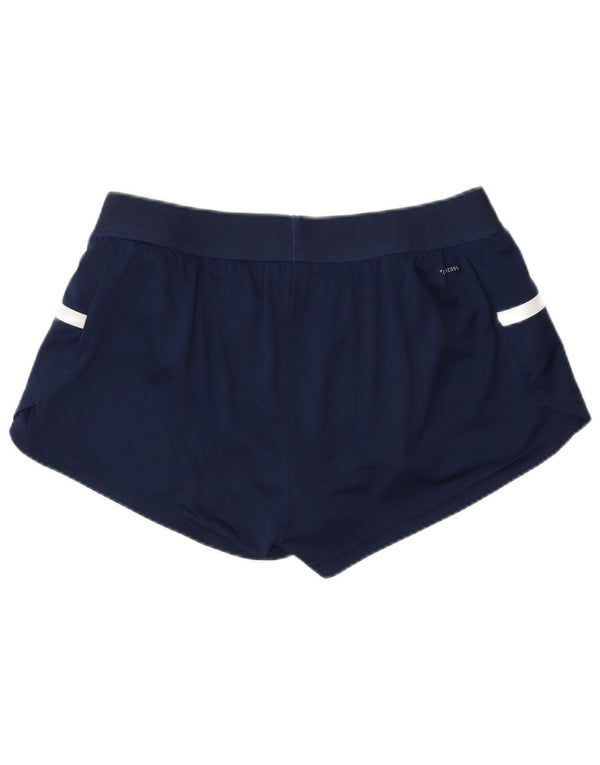 Adidas Womens Climacool Sport Shorts UK 16/18 Large Navy Blue Colourblock