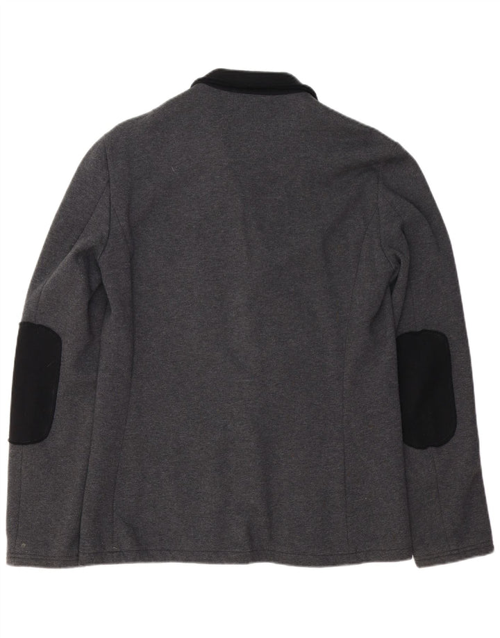 ARMANI JEANS Mens 3 Button Blazer Jacket UK 40 Large Grey Colourblock