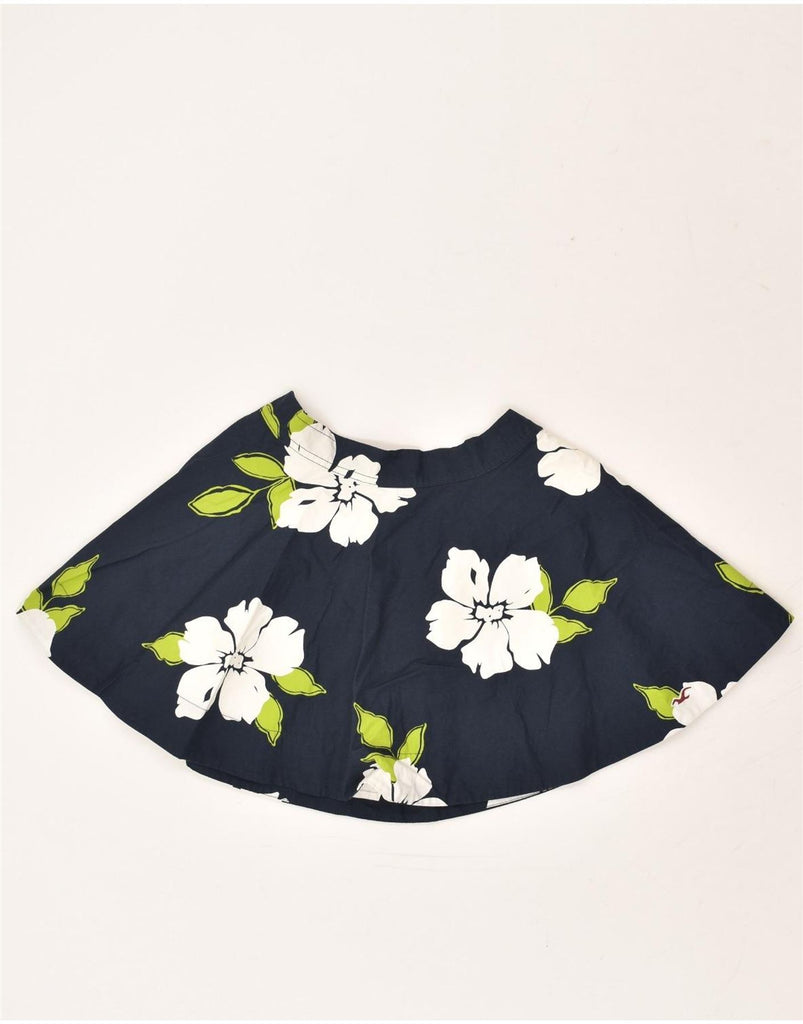 HOLLISTER Girls Mini Circle Skirt 6-7 Years XS W25 Navy Blue Floral Cotton | Vintage Hollister | Thrift | Second-Hand Hollister | Used Clothing | Messina Hembry 