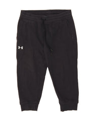 UNDER ARMOUR Womens Capri Tracksuit Trousers Joggers UK 14 Medium  Black