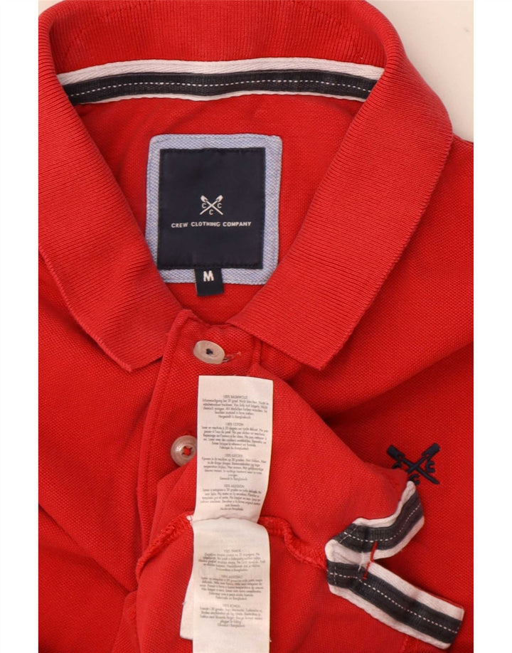 Crew Clothing Mens Polo Shirt Medium Red Cotton
