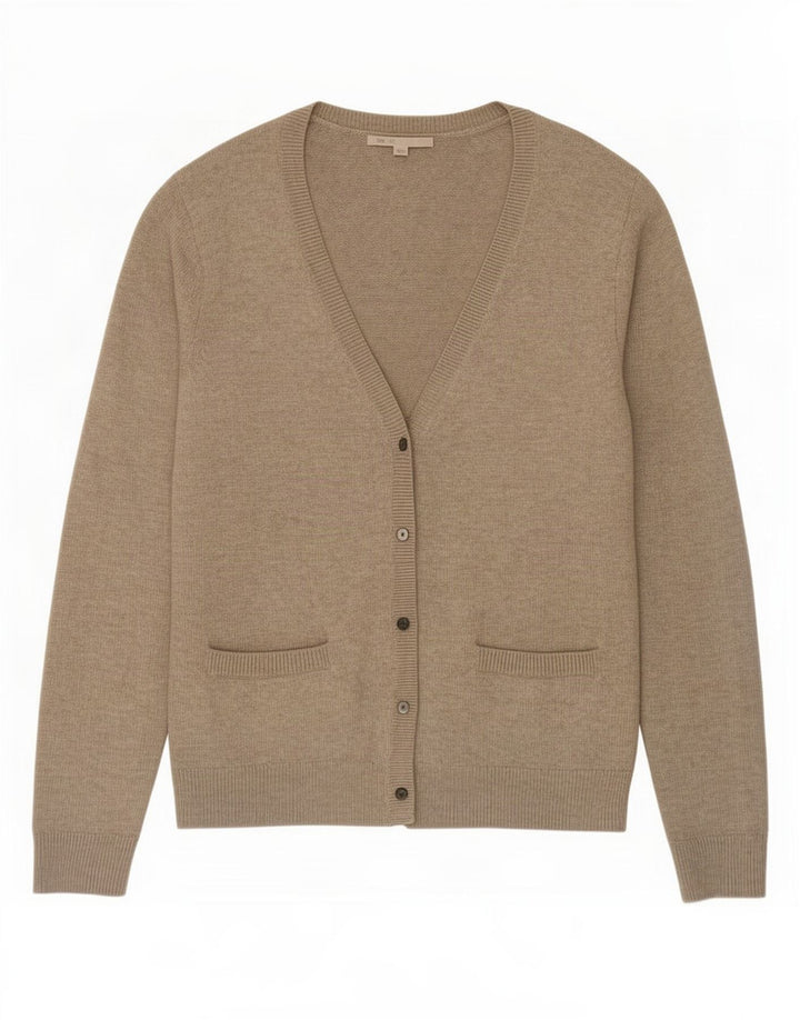 Gap Womens Cardigan Sweater UK 16 Large Brown Nylon
