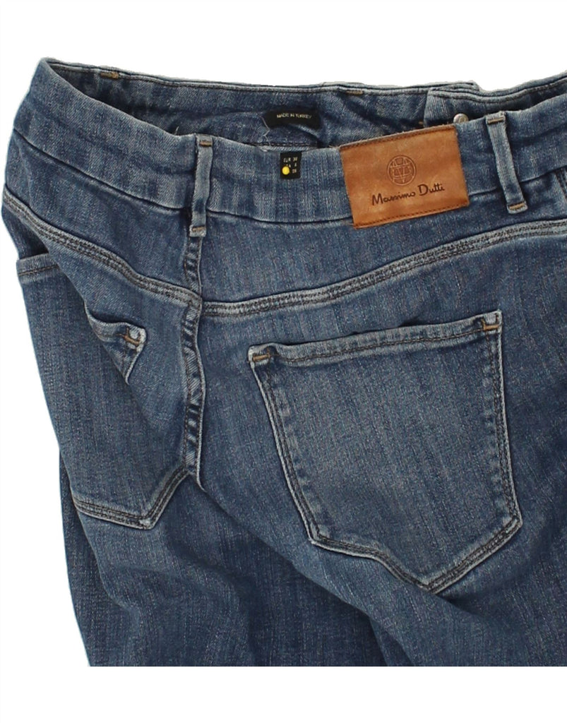 MASSIMO DUTTI Womens Slim Jeans EU 38 Small W30 L29 Navy Blue Cotton | Vintage Massimo Dutti | Thrift | Second-Hand Massimo Dutti | Used Clothing | Messina Hembry 