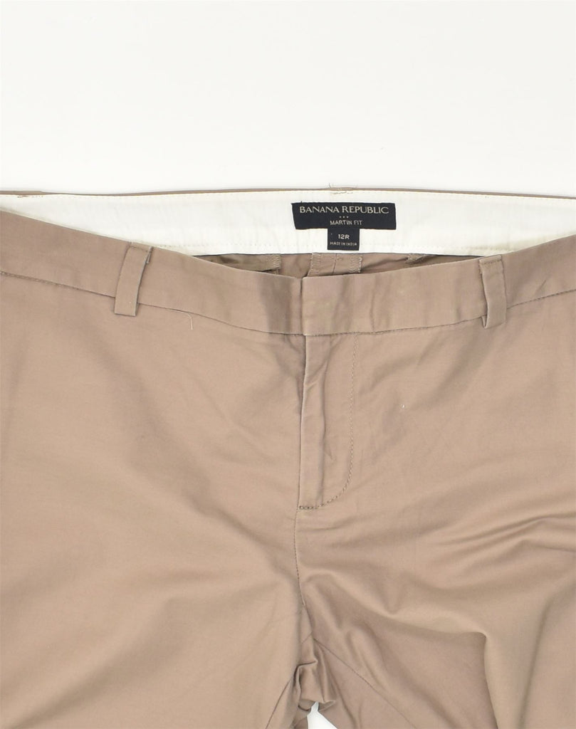 BANANA REPUBLIC Womens Martin Fit Chino Trousers US 12 Large W34 L29 Beige | Vintage Banana Republic | Thrift | Second-Hand Banana Republic | Used Clothing | Messina Hembry 