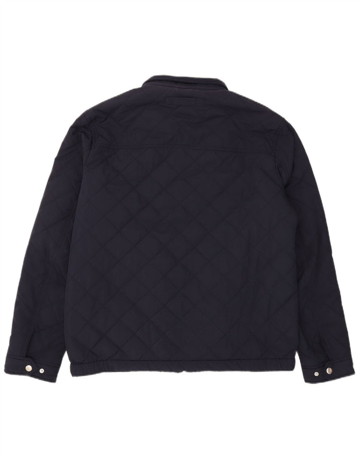 Gant Mens Quilted Jacket UK 42 XL Navy Blue Polyester