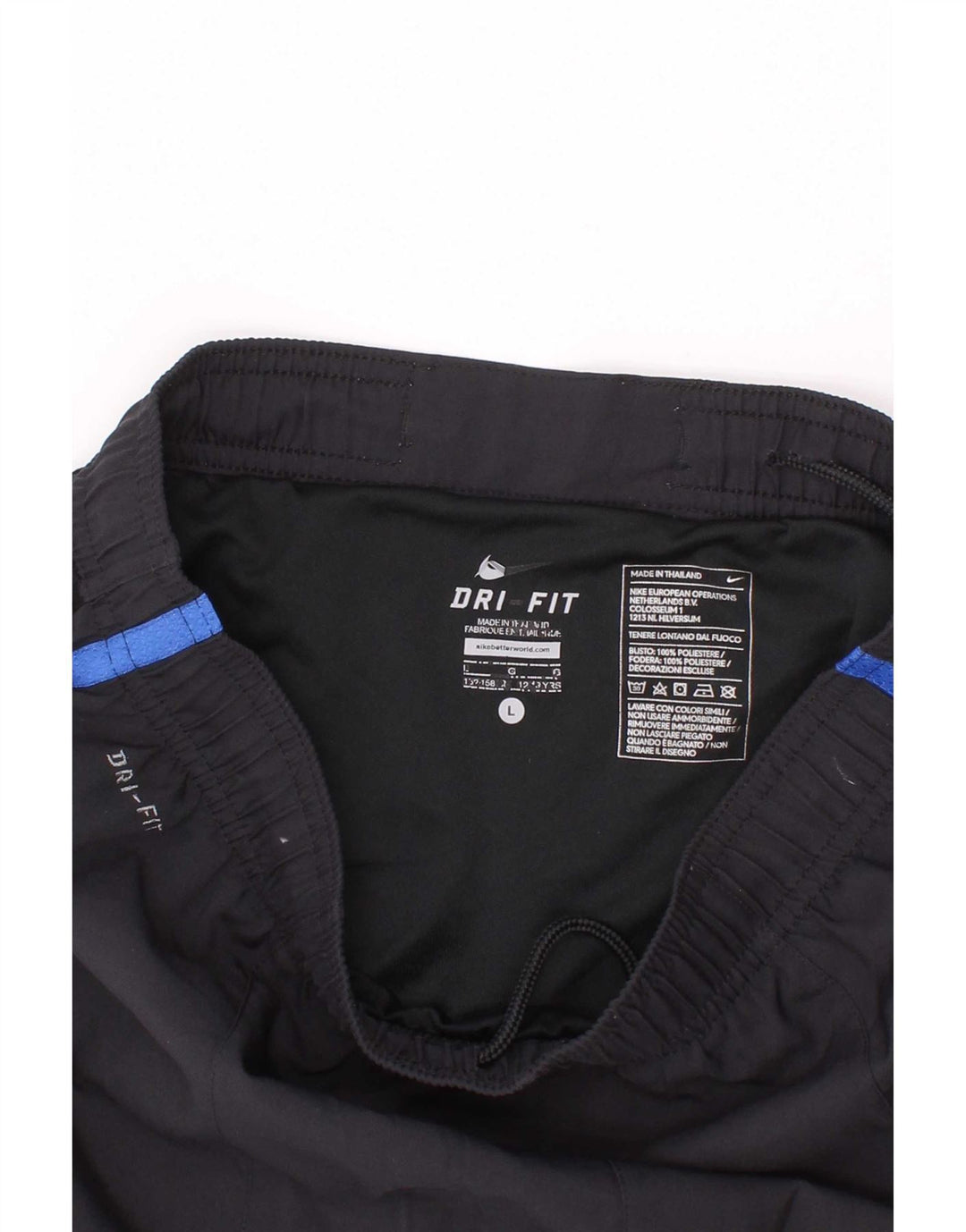 Nike Boys Inter Milan Sport Shorts 12-13 Years Large Black Polyester