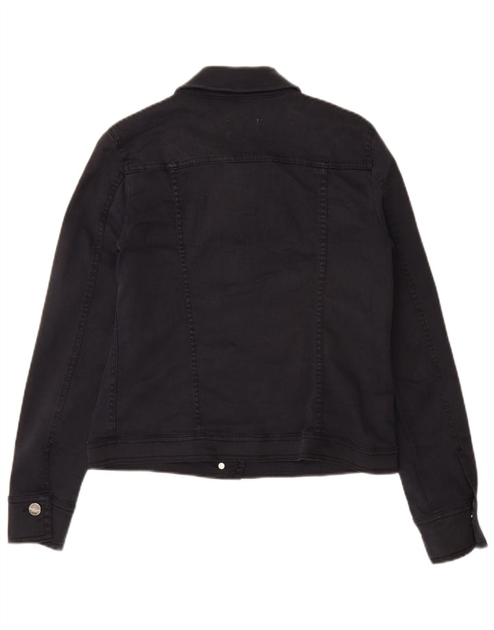 MARELLA Womens Denim Jacket UK 10 Small Navy Blue
