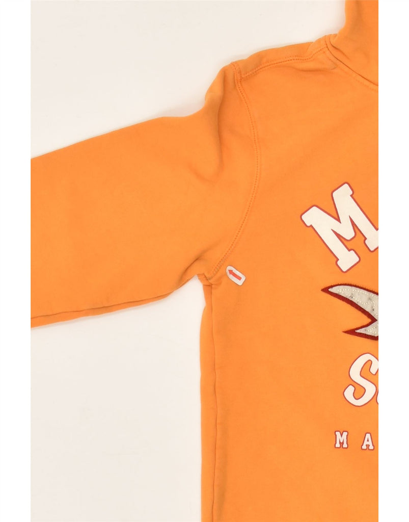 MAUI AND SONS Boys Graphic Hoodie Jumper 11-12 Years Orange Cotton | Vintage Maui and Sons | Thrift | Second-Hand Maui and Sons | Used Clothing | Messina Hembry 