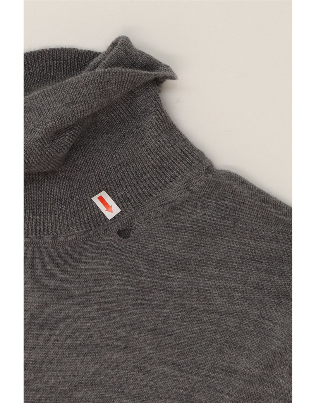 TOMMY HILFIGER Mens Roll Neck Jumper Sweater XL Grey Merino Wool Vintage Tommy Hilfiger and Second-Hand Tommy Hilfiger from Messina Hembry 