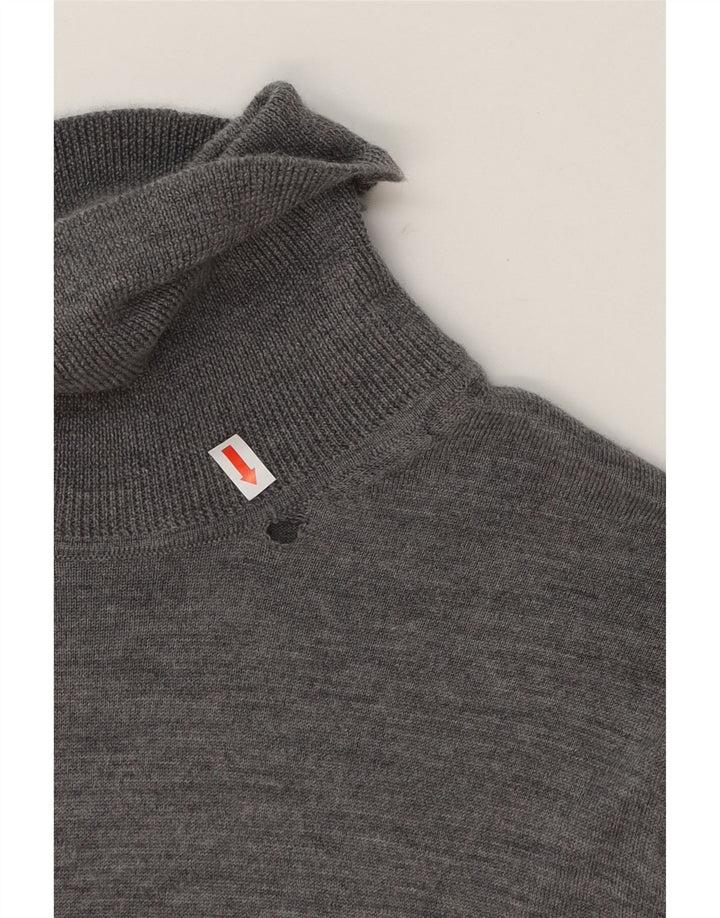 TOMMY HILFIGER Mens Roll Neck Jumper Sweater XL Grey Merino Wool Vintage Tommy Hilfiger and Second-Hand Tommy Hilfiger from Messina Hembry 