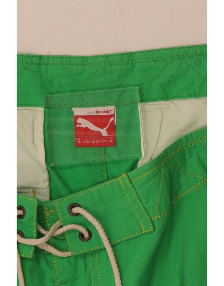 Puma Mens Graphic Swimming Shorts XL  Green