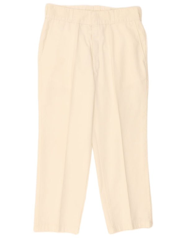 Dickies Womens Straight Chino Trousers W34 L26 White Polyester
