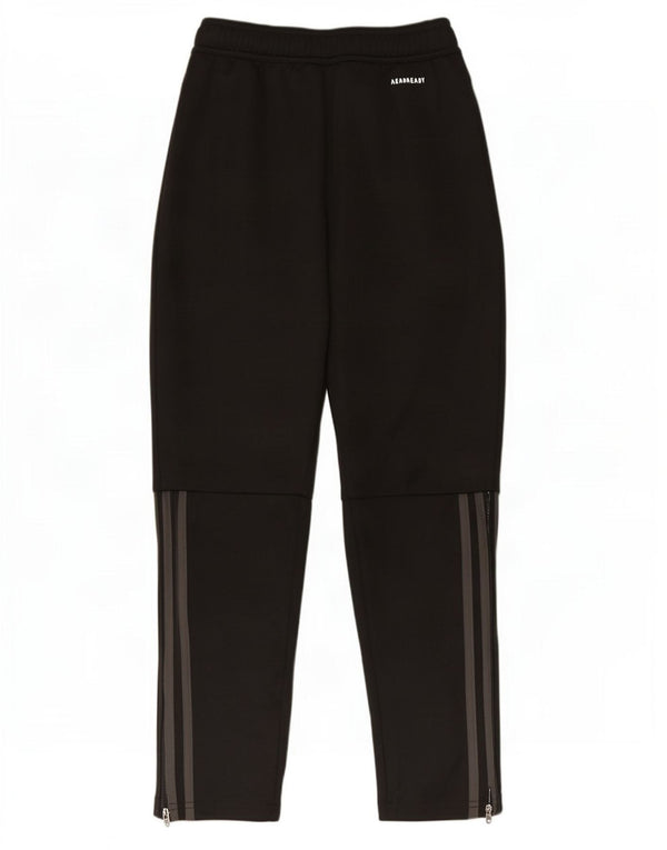 Adidas Boys Aeroready Tracksuit Trousers 11-12 Years Black Polyester