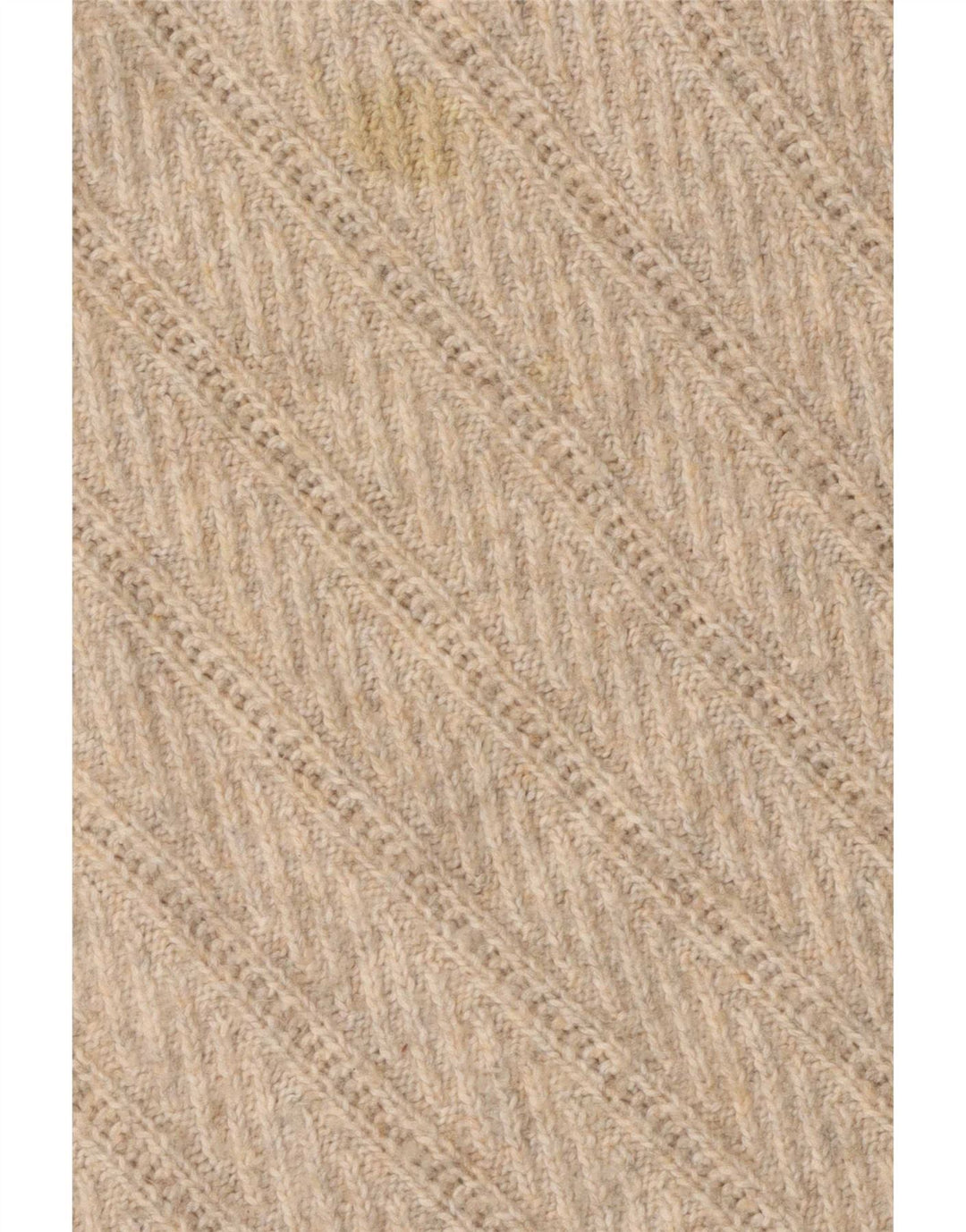 Marks & Spencer Womens Crew Neck Jumper Sweater UK 16 Large Beige Polyester