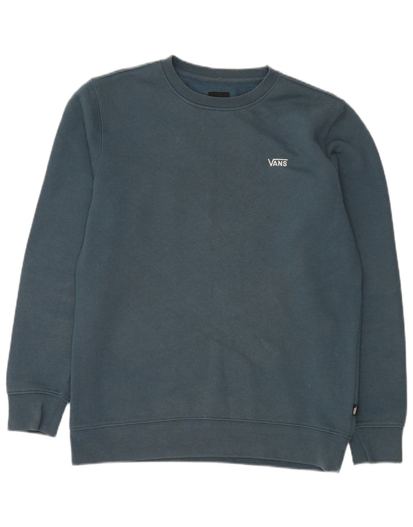 VANS Mens Sweatshirt Jumper Small Blue Cotton