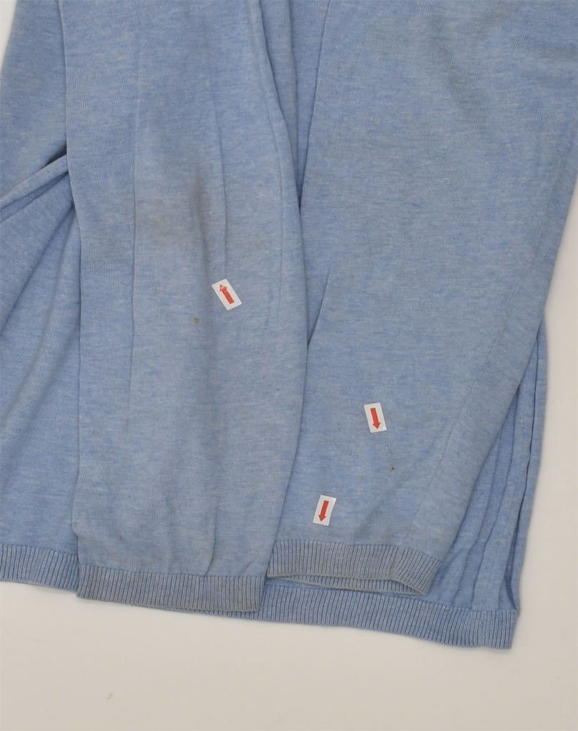 GAP Mens V-Neck Jumper Sweater Large Blue Cotton | Vintage Gap | Thrift | Second-Hand Gap | Used Clothing | Messina Hembry 