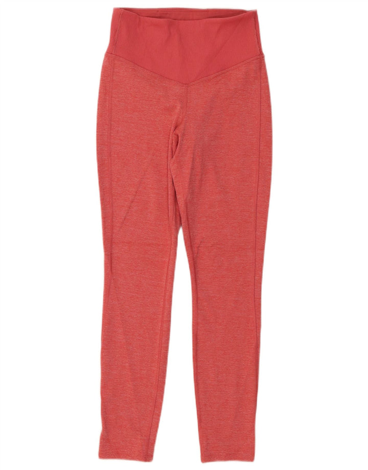 THE NORTH FACE Womens Leggings UK 8 Small  Pink Flecked Polyester