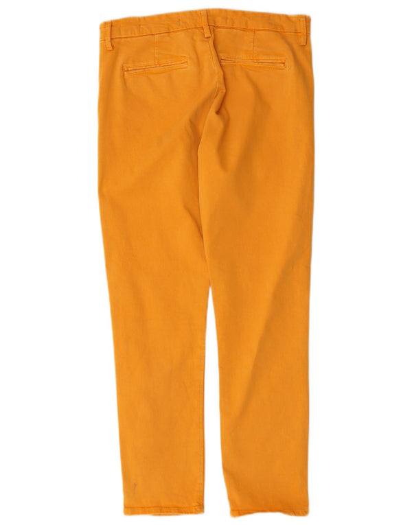 Zara Womens Slim Chino Trousers EU 36 XS W26 Yellow