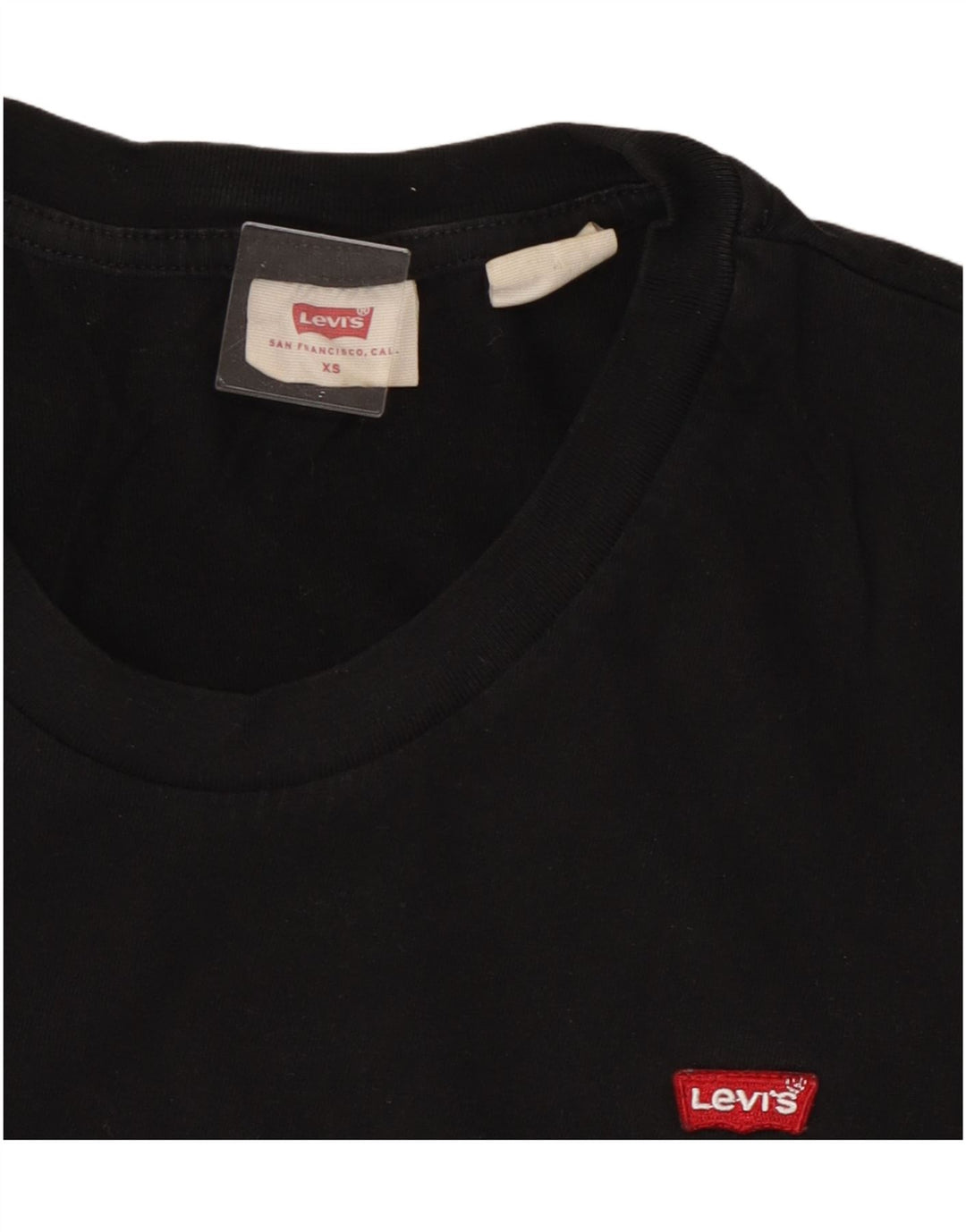 Levi's Womens T-Shirt Top UK 6 XS Black