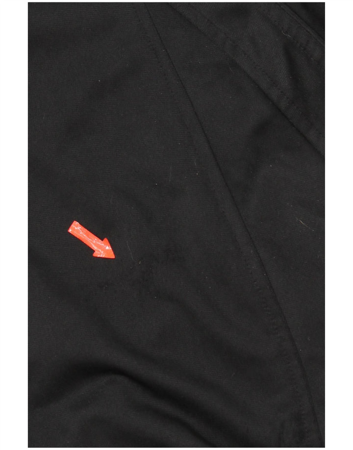 Kappa Mens Graphic Tracksuit Top Jacket 2XL Black Polyester