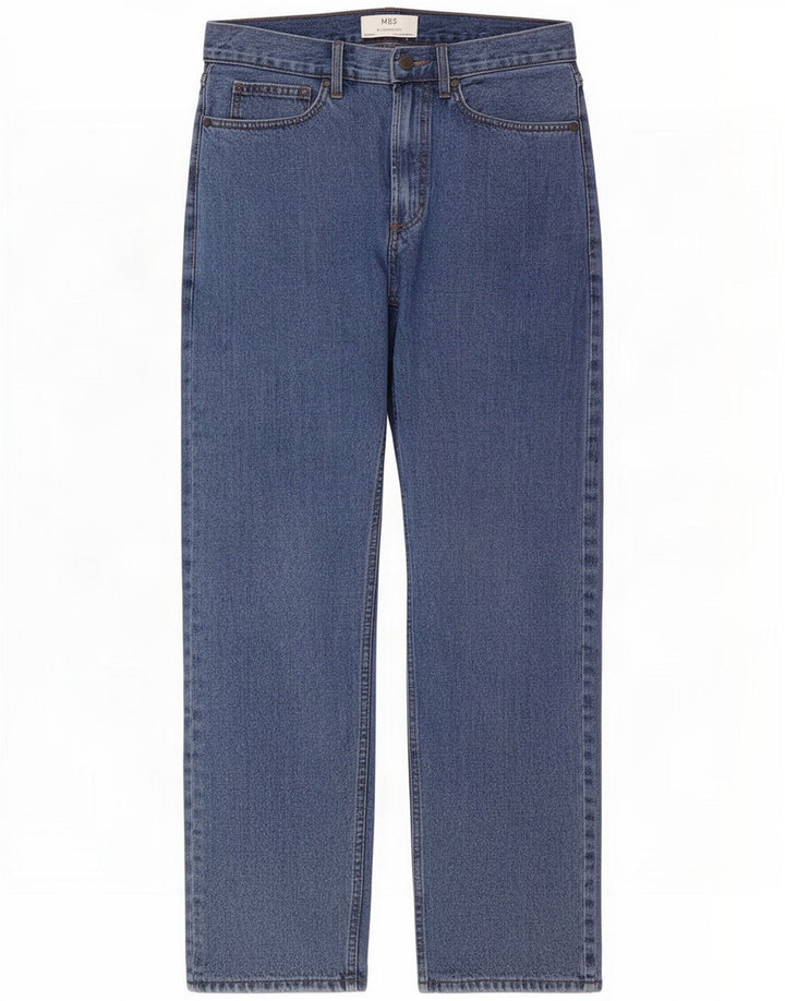 Marks & Spencer Mens Straight Jeans W32 L29 Blue