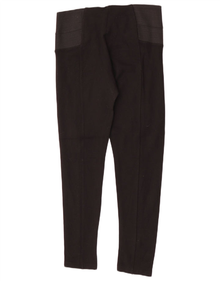 Zara Womens Leggings Large Black Colourblock Viscose