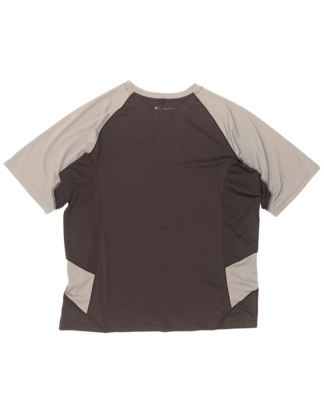 Champion Mens T-Shirt Top XL Black Colourblock Polyester