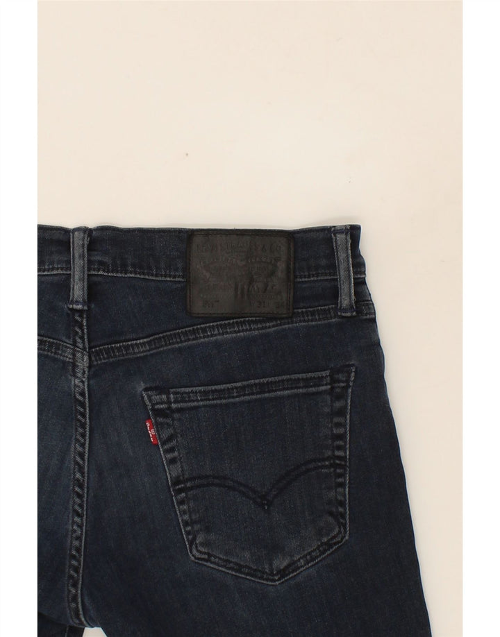 LEVI'S Womens 511 Denim Shorts W31 Medium Navy Blue Cotton Vintage Levi's and Second-Hand Levi's from Messina Hembry 
