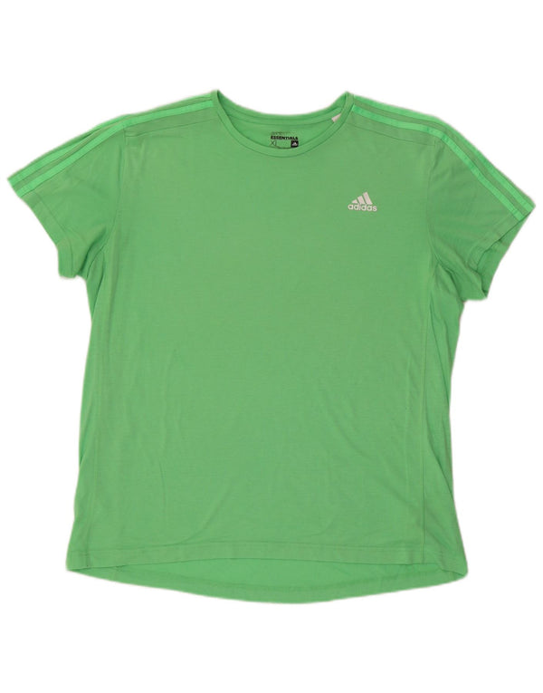 Adidas Mens Climalite T-Shirt Top XL Green Polyester