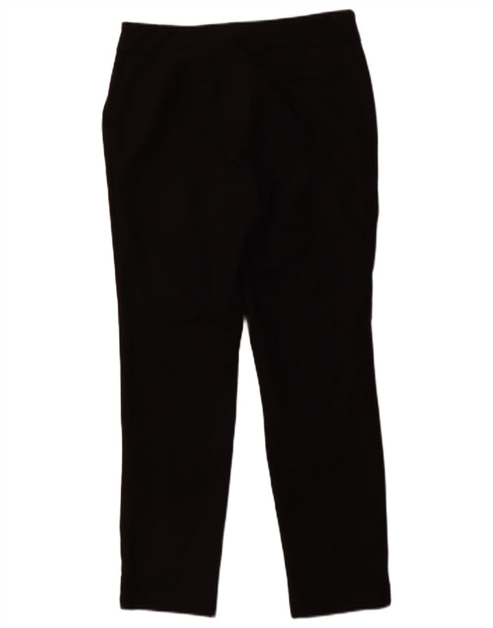 WAREHOUSE Womens Slim Chino Trousers UK 10 Small W28 L26 Black Cotton