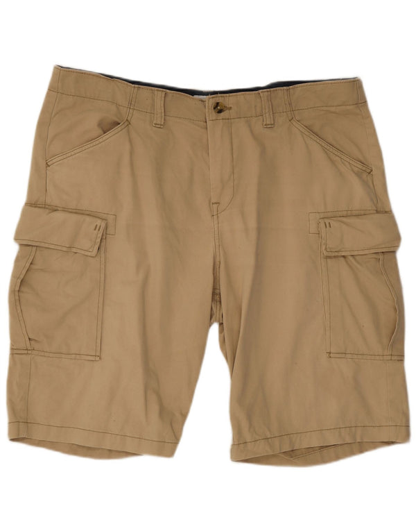Timberland Mens Cargo Shorts W38 XL Beige Cotton