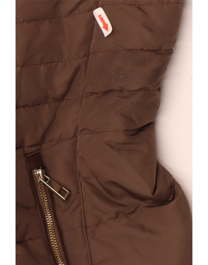 Marks & Spencer Womens Hooded Parka Jacket UK 20 2XL Khaki Polyester