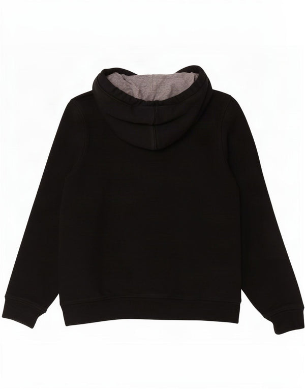 Napapijri Mens Graphic Hoodie Jumper Large Black Cotton