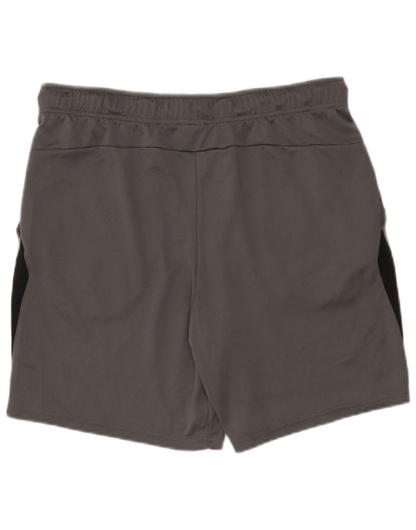 Nike Mens Dri Fit Standard Sport Shorts Large Grey Colourblock Polyester