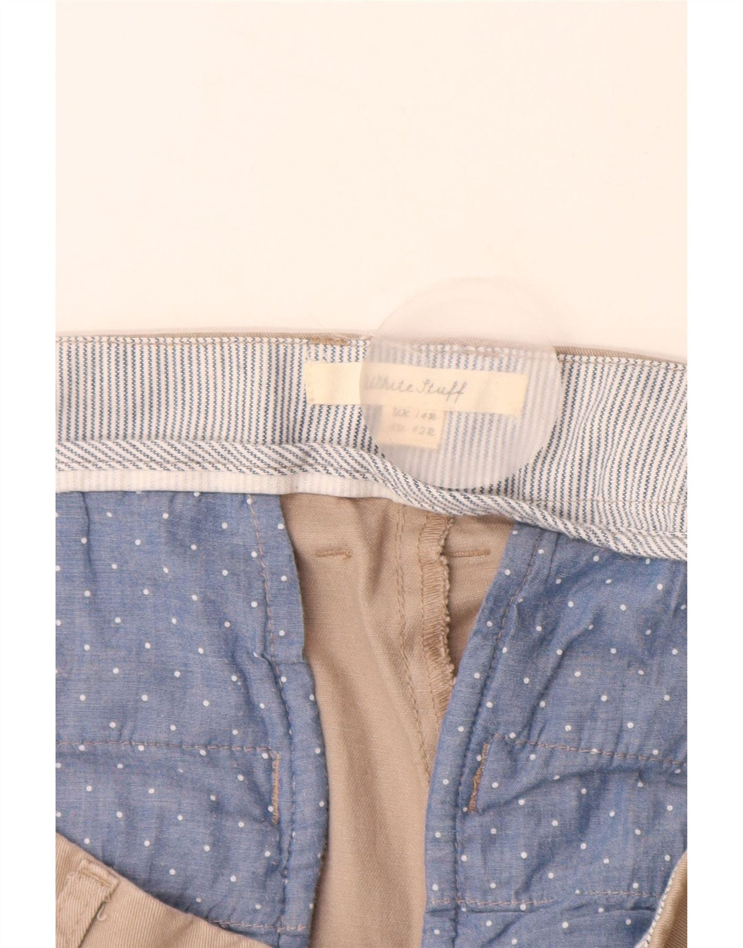 WHITE STUFF Womens Slim Chino Trousers UK 14 Large W32 L30  Beige Cotton