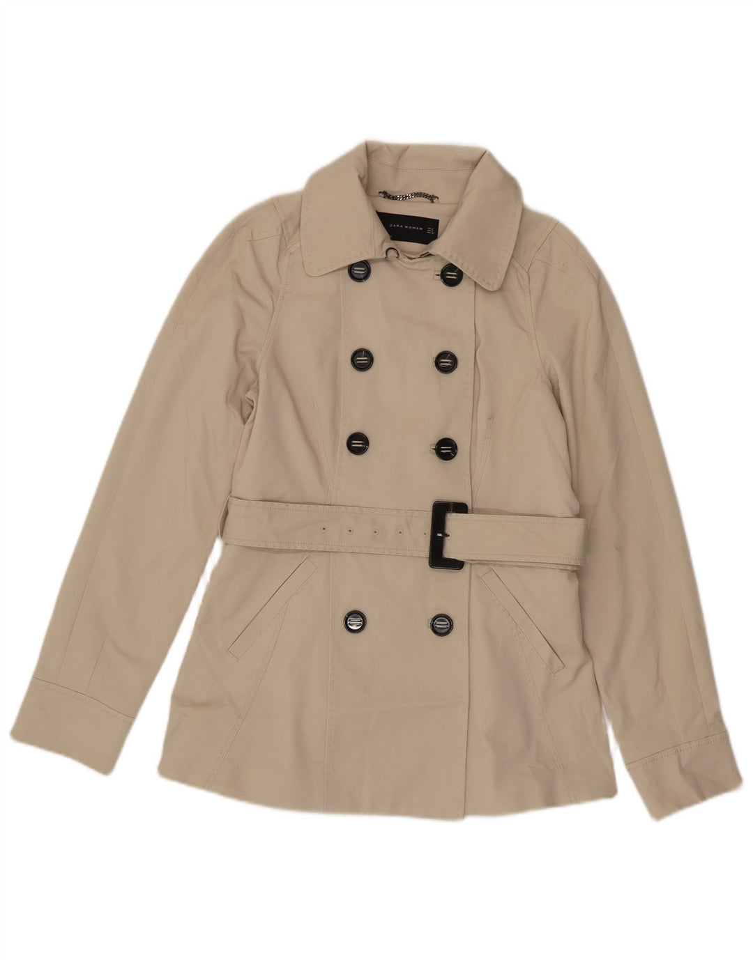 Womens Double Breasted Coat UK 12 Medium