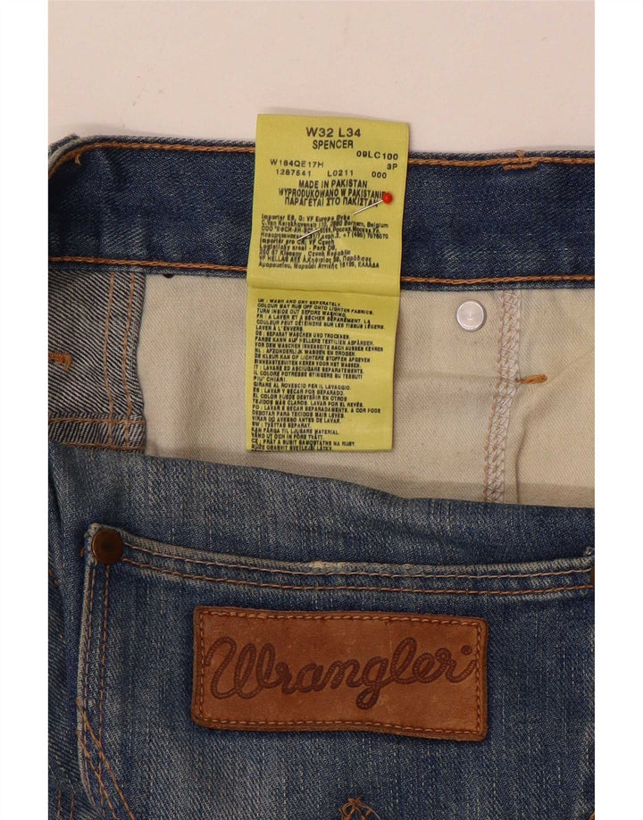 Wrangler Mens Spencer Slim Jeans W32 L34 Blue Cotton