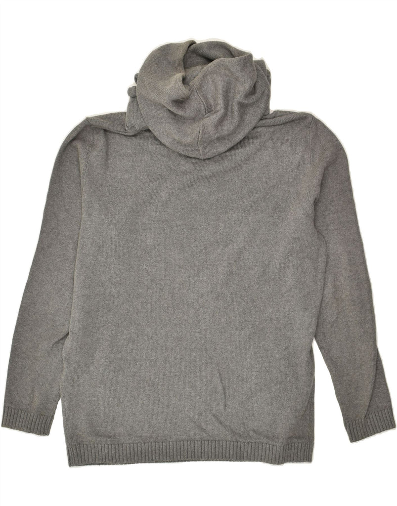 JACK & JONES Mens Hooded Turtle Neck Jumper Sweater XL Grey Cotton | Vintage Jack & Jones | Thrift | Second-Hand Jack & Jones | Used Clothing | Messina Hembry 