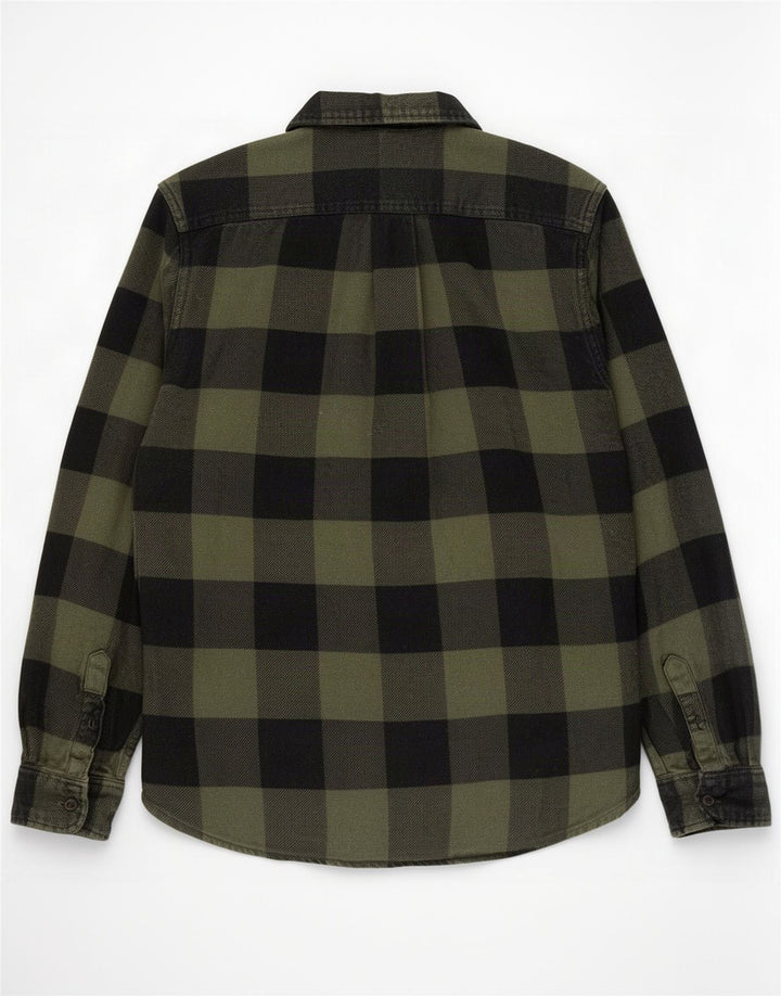 Levi's Mens Flannel Shirt Small Green Check Cotton