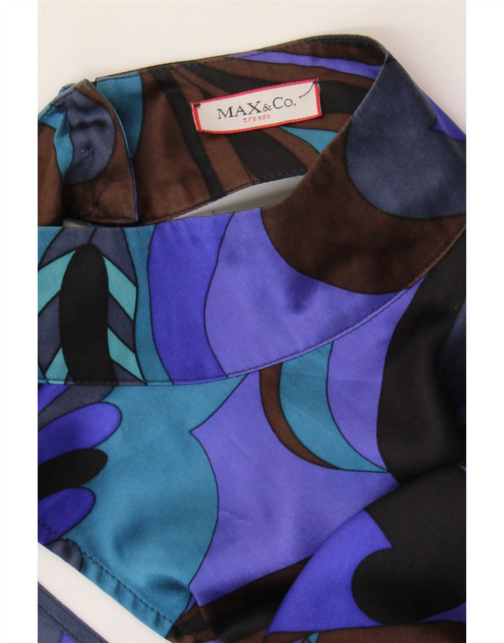 Max & Co. Womens Abstract Pattern Sheath Dress UK 12 Medium Purple